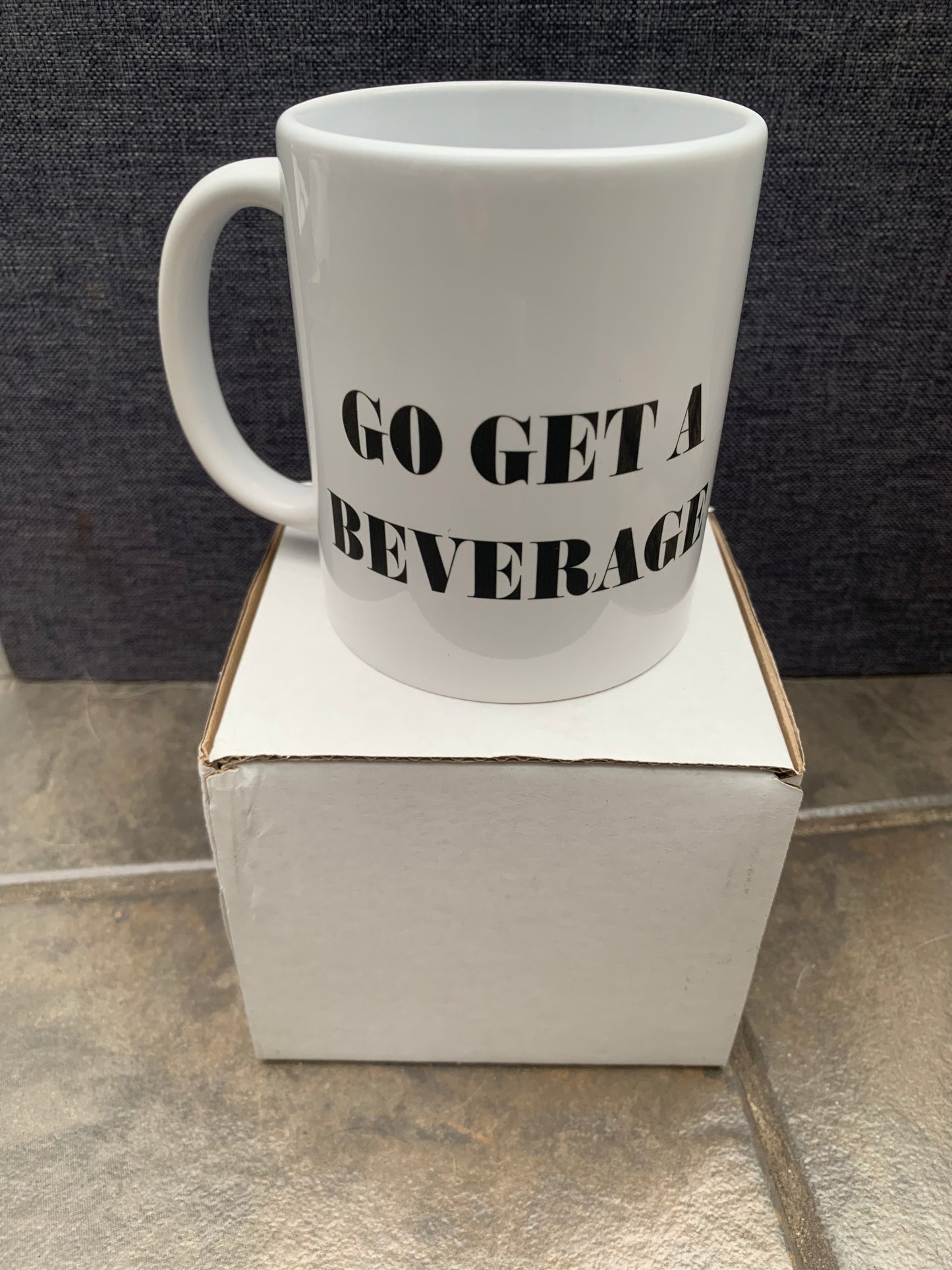 Merch mug white/blue